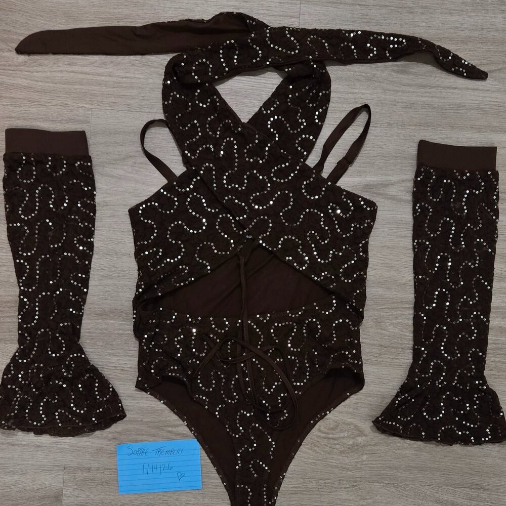 I Heart Raves Brown & Sequin Rave Set